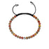 Roter Picasso-Jaspis | 925er Sterlingsilber | Makramee-Armband mit Fokus-Edelstein